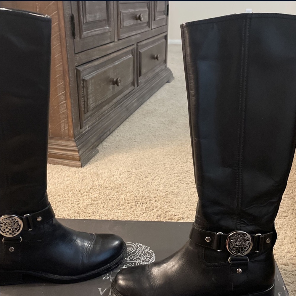 Vince Camuto black riding boots. Size 7.5